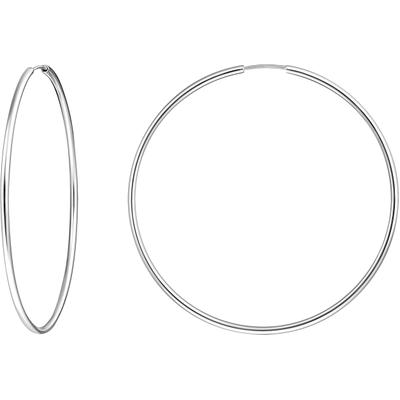 Paar Creolen THOMAS SABO "groß", silber (silberfarben), Ohrringe, Damen, 60mm, Silber 925 (recycelt)