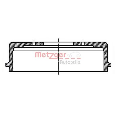 METZGER AUTOTEILE Bremstrommel BT 319 Hinterachse für BMW