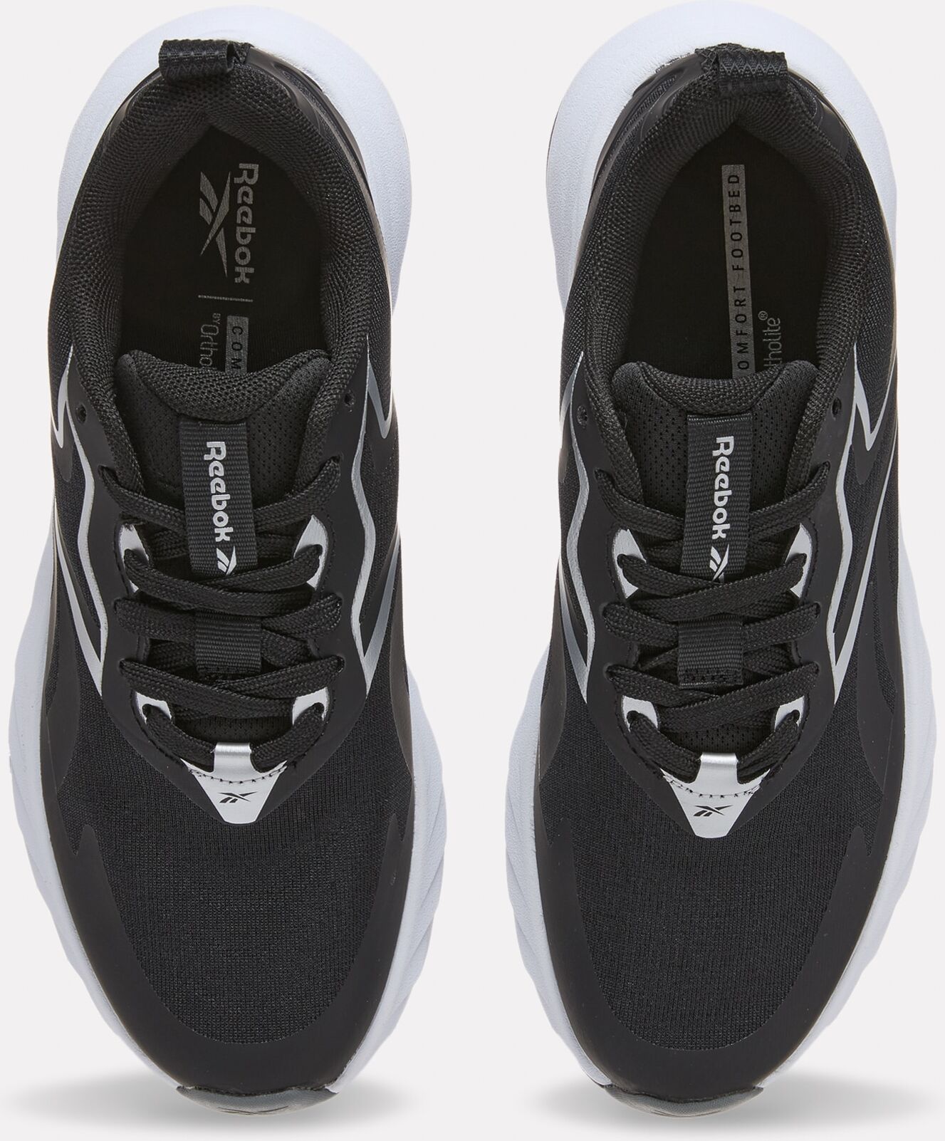 Laufschuh REEBOK "VERSE", Damen, Gr. 37, schwarz, silber, Synthetik, Textil, Schuhe Laufschuh schwarz, silber 37