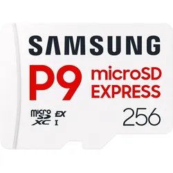 Samsung P9 Express (256 GB, microSD Express, U3, UHS-I), Speicherkarte, Weiss