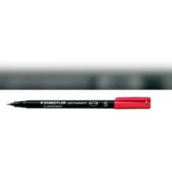 STAEDTLER Folienschreiber 0,4mm permanent rot nachfüllbar