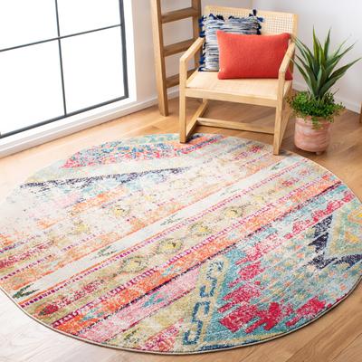 SAFAVIEH Monaco Lumturije Distressed Boho Rug