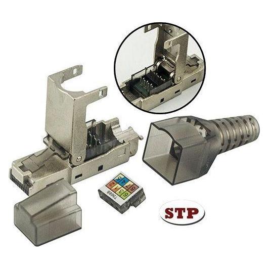 Techly STP Cat.6A RJ45 Modular Plug Toolless (STP, CAT6a) (101911)