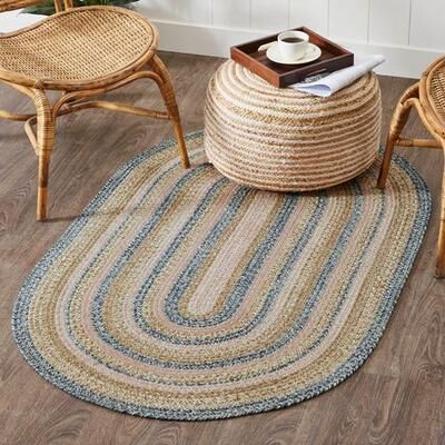 Vhc Brands Kaila Oval Rug Multi Warm 3' x 5' Oval, 3' x 5' Oval, Multi Warm