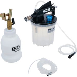 BGS-technic Bremsenentlüftungsgerät 74408, mit Druckluft, für Bremsensystem, mit Entlüftungsnippel, 2 Liter