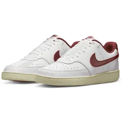 NIKE Court Vision Low-Top Sneaker Damen 106 - white/team red-muslin-mtlc gold star 40