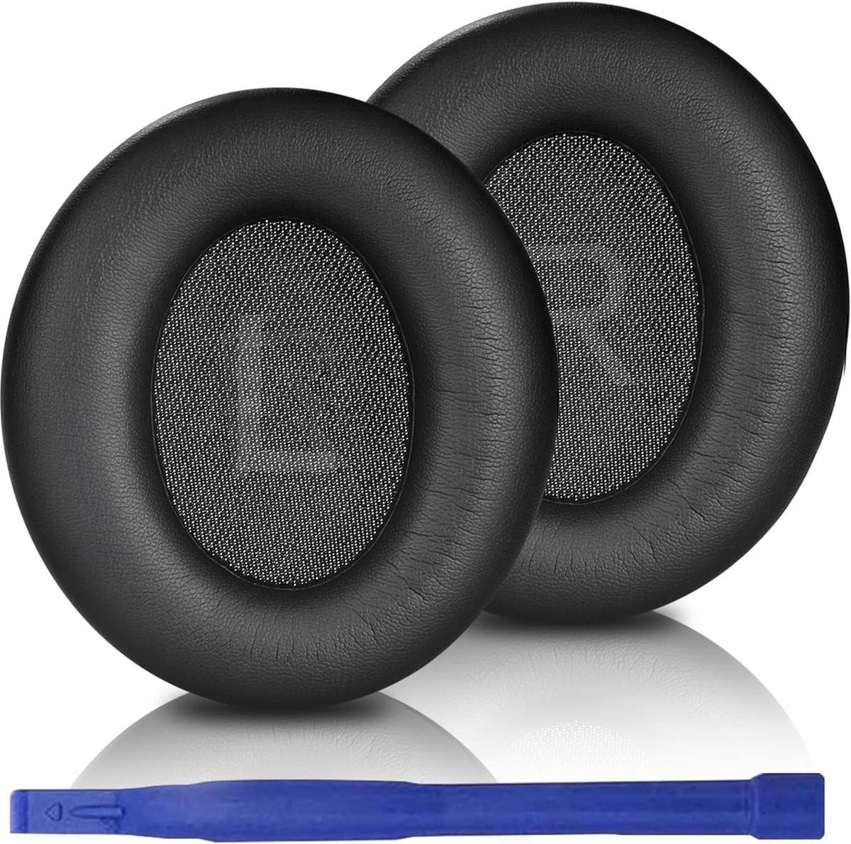 Adhiper Oorkussens voor Anker Soundcore Space Q45 hoofdtelefoon, Proteïne-leer, Zwart