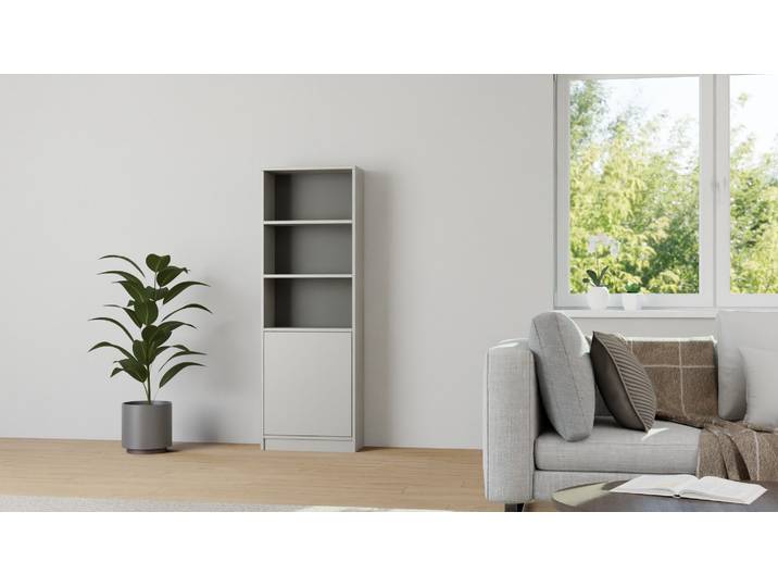 Schmales Regal Premium Dekore Grau