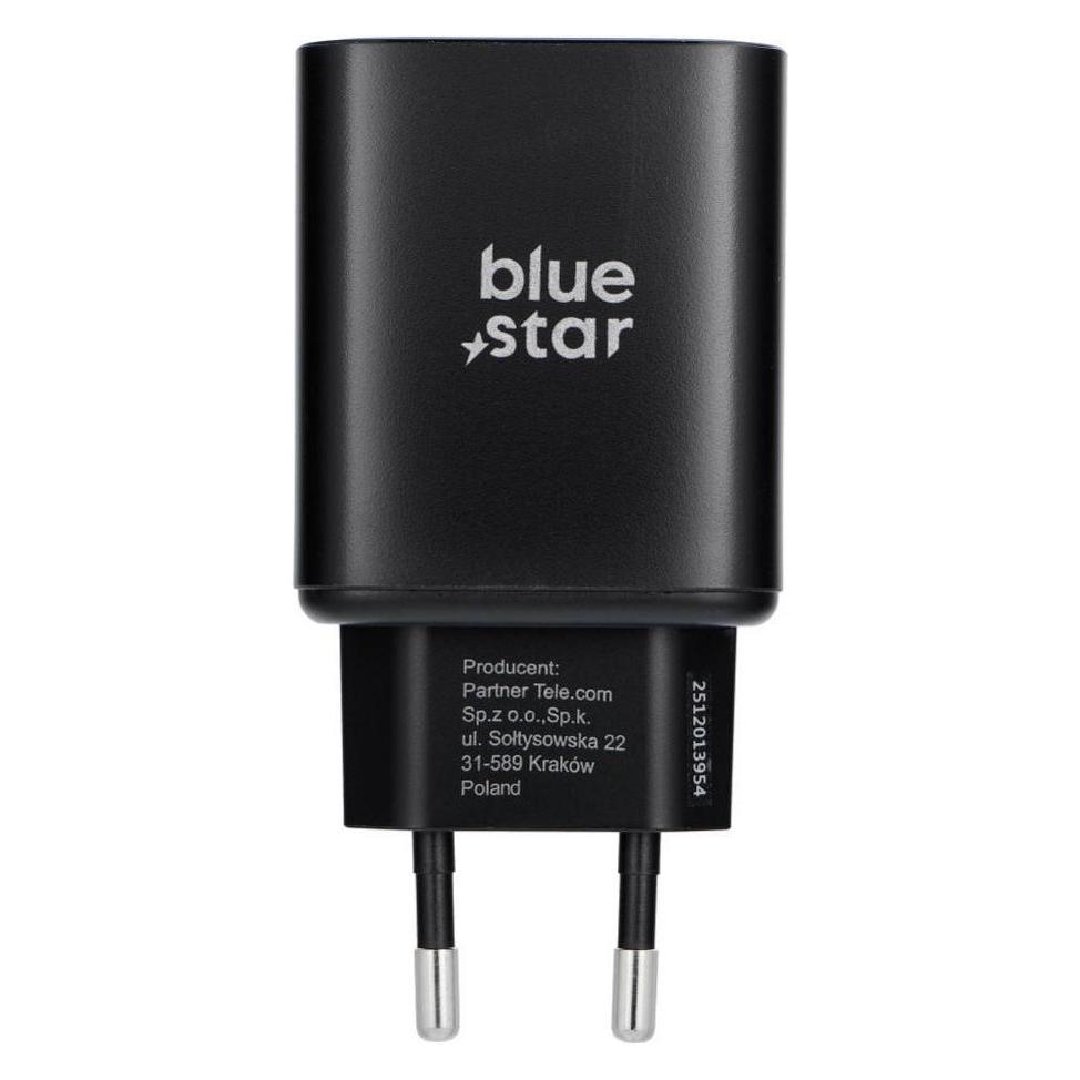 Blue Star Premier Handy-Ladegerät Blue Star USB-C AVS (iPhone 17 Pro/Pro Max) SFC2.0 3A 60W TFB-AVS-60W schwarz (60 W, 1 Port) (69699889)