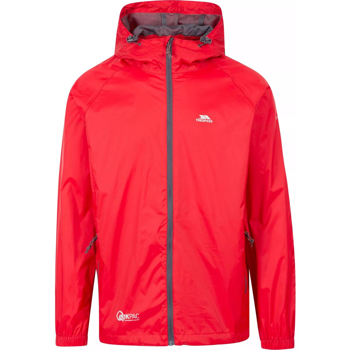 Trespass Qikpac Jacket - Unisex Packaway Jacket red (RED) L UAJKRAI10001_RED_L