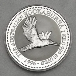 Silbermünze 1kg "Kookaburra" 1996 (Australien)