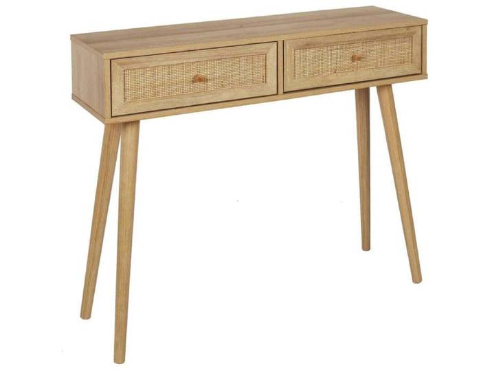 Console - Home Deco Factory - Bali - 2 Tiroirs - Beige