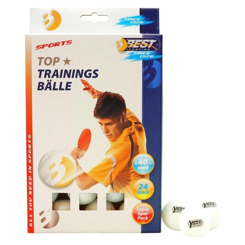 Best Sporting Piłeczki Do Tenisa Stołowego Training 24szt Białe (49771172)