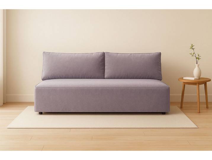 Kaiser Möbel Schlafsofa mit schlaffunktion und bettkasten, Schlafsofa DUO Velours Salvador, Schlafsofa mit Bettkasten und Schlaffunktion