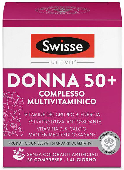 Health And Happiness Swisse Multivitaminico Donna 50+ 30 Compresse