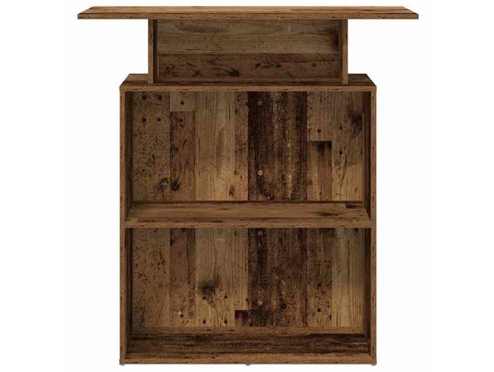 Bureau de réception vieux bois 100x40x104 cm bois d'ingénierie_2 ans garantie_53692