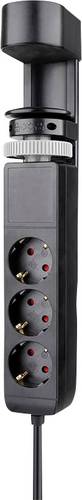 Neomounts DS22-840BL6 Tischsteckdose Schwarz Schutzkontakt 1St.