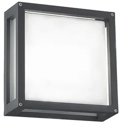 ROSSINI ILLUMINAZIONE Discovery Außenleuchte IP54 Anthrazit, Aludruckguss, satiniertes Glas – Rossini