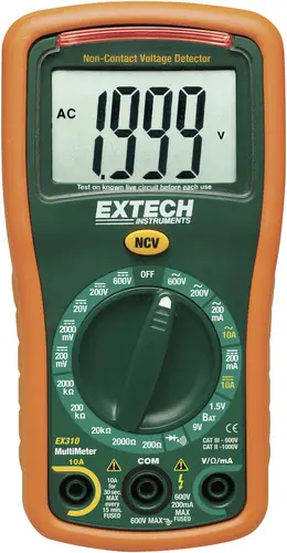 Extech EX310 Hand-Multimeter digital CAT III 600V Anzeige (Counts): 2000