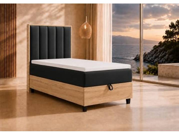 Best For Home Boxspringbett Trinity K10 80x200 Einzelbett mit Bettkasten