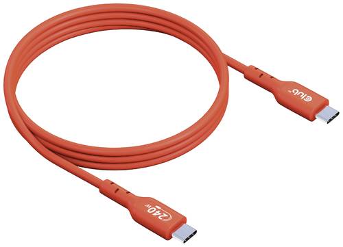 Club3D USB-C Kabel USB 2.0 USB-C Stecker 4.00m Orange CAC-1515