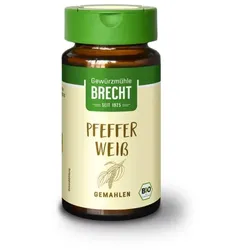 Brecht Pfeffer weiß gemahlen im Glas bio
