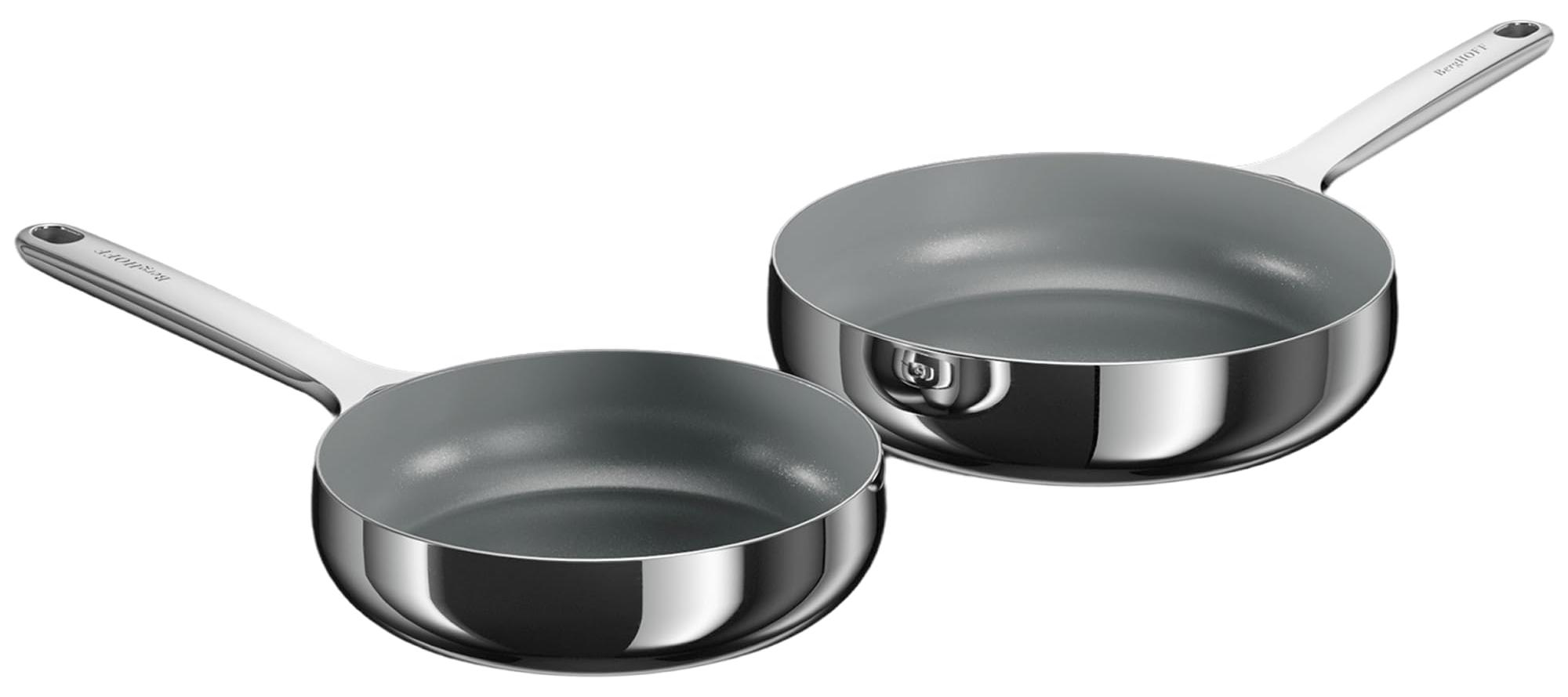 Pfannenset 2-teilig 20 & 24 cm Antihaft Edelstahl backofenfest