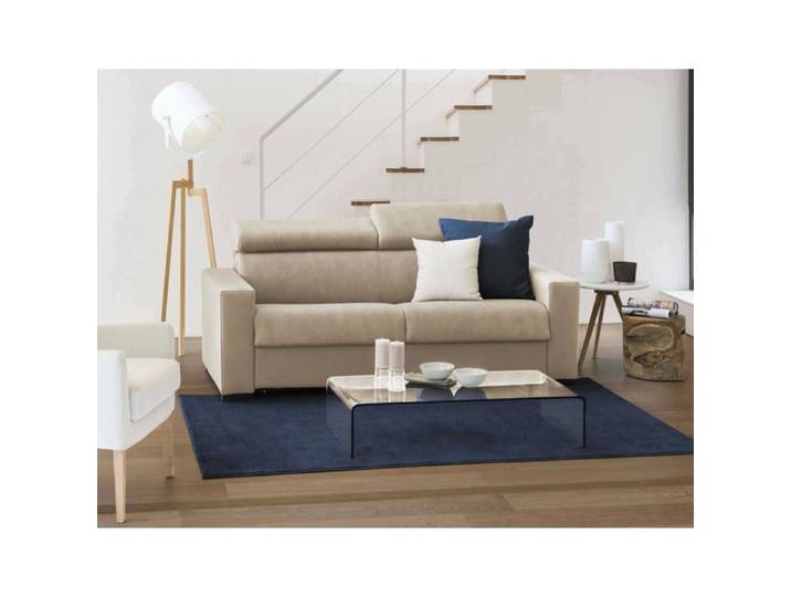 Dmora - Canapé fixe 2 places Kiev 180x95xh85 cm beige