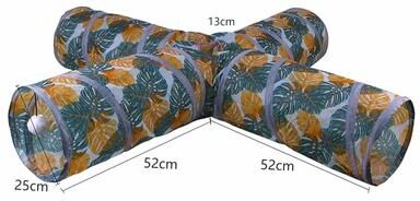 Uplift Picks Foldable Interactive Cat Tunnel Toy With Multiple Holes For Kittens And Rabbits k