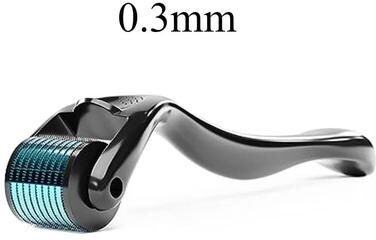Uplift Essentials Derma Roller 540 Microneedles For Hair Growth And Skin Rejuvenation blue 0.3mm