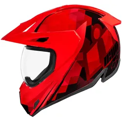 Icon Variant Pro Ascension , Integralhelm - Rot/Schwarz - XS