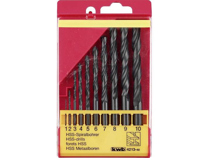 KWB HSS Borenset - 1-10 mm - 10-delig
