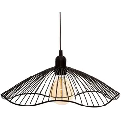 WellHome - Hängelampe Decke Metall 34 cm E27 Fassungsvermögen