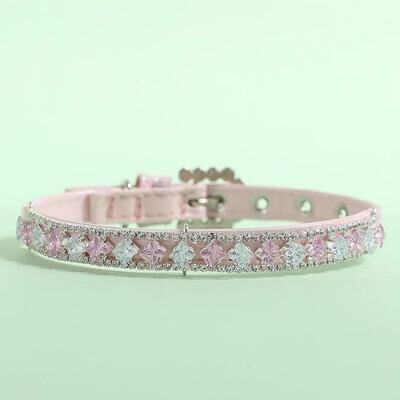Uplift Picks Adjustable Pearl Cat Collar With Rhinestone Pet Necklace Charm 03 20 26 Cm