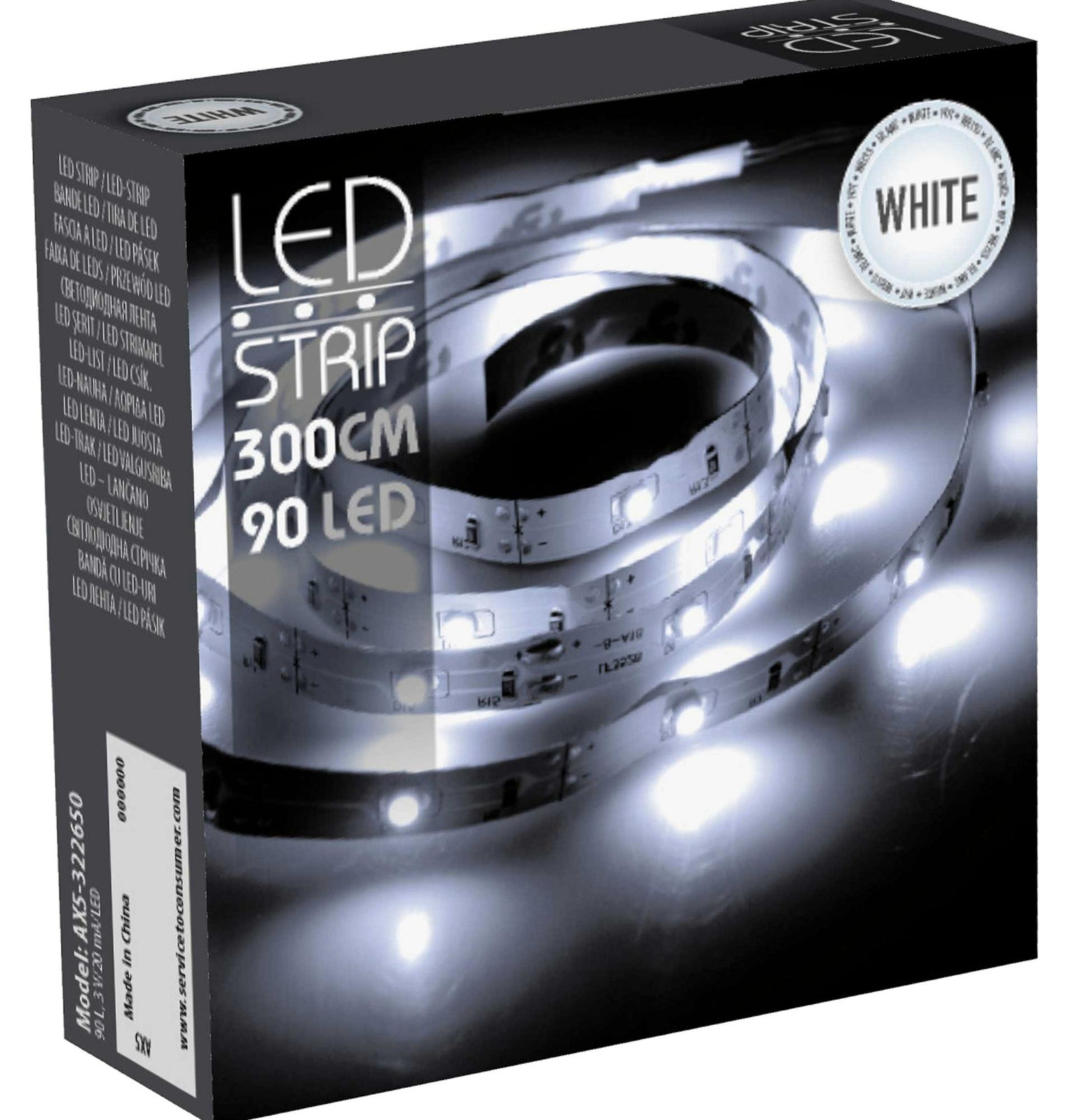 Party Light&Sound LED-strip met 90 LED's, 3 meter
