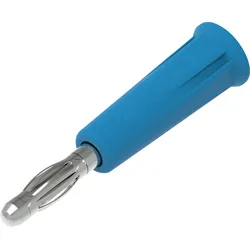 PJP 1010-C-BL - DIY Bananenstecker, 4 mm, Lötanschluss, blau