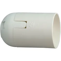 FASSUNG E27 WS - Lampenfassung, E27, Kunststoff, weiß