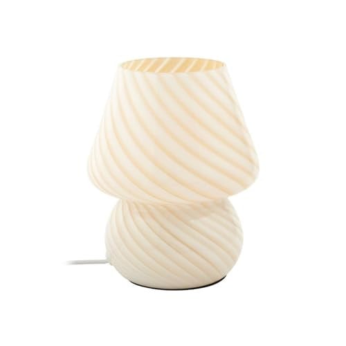 Lindby Tafellamp Andriana Modern - Glas - Geel en Wit - Hoogte: 18.2 cm