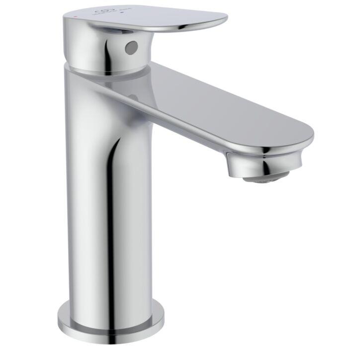 Ideal Standard Ceralife O Waschtischarmatur BE009AA Ausladung 110mm, Blue Start, Push-Open Ventil, chrom