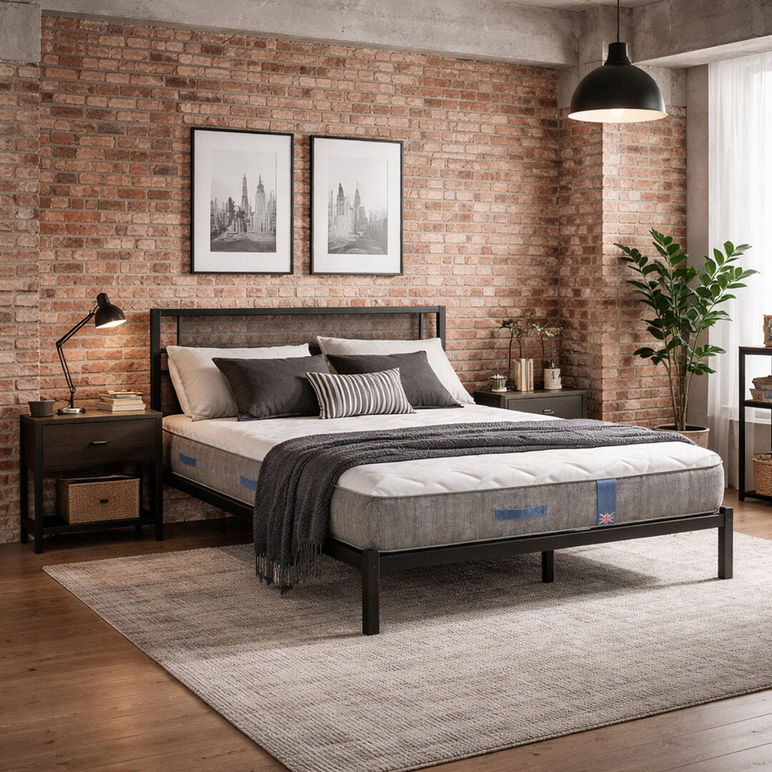 Latitude Run Natural Balance 1000 Pocket Wool Hybrid Mattress with Eco Foam Single (3')