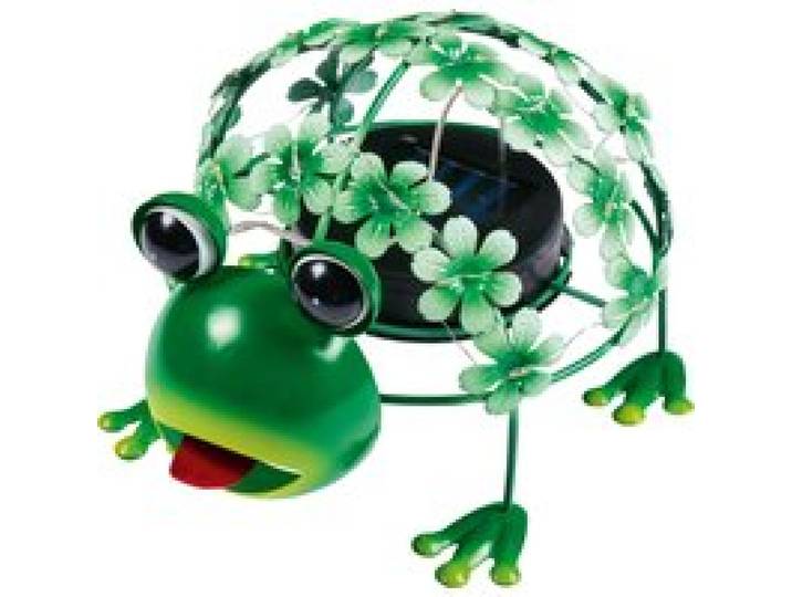 LIVARNO HOME Figurines de jardin à LED, avec LED solaires. (grenouille)