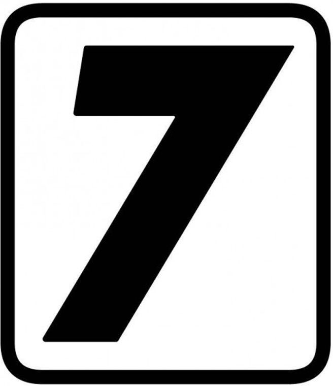 Numéros Barracuda 7 Noir