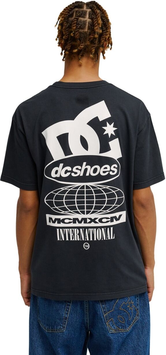 T-Shirt DC SHOES "DC Sport Stack", Herren, Gr. XL, schwarz, Obermaterial: 75% Baumwolle, 25% Baumwolle., Shirts T-Shirt schwarz XL