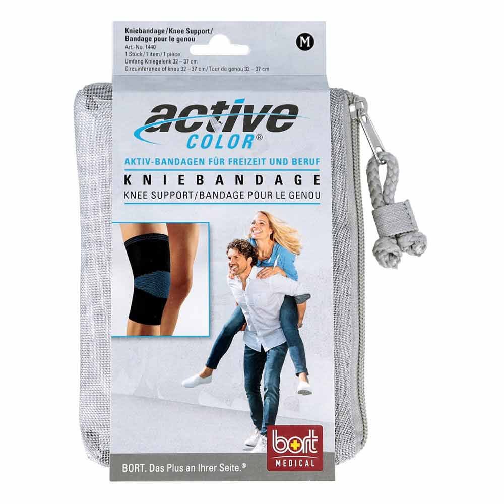 Bort GmbH Bort Activecolor Kniebandage medium schwarz 06914675