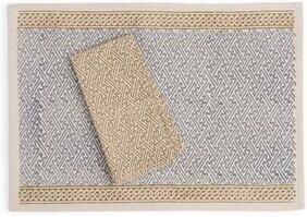 GOLDEN STAR Printed Napkins by Sustainable Threads   100% Cotton   Hand block printed   Fairtrade   18x18 inch (Set of 4)