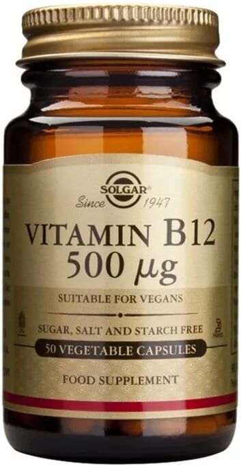 Solgar VITAMIN B12 500mcg 50 Vcaps