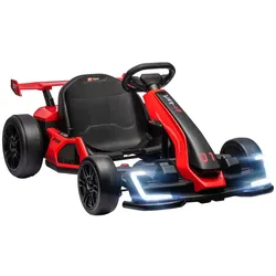 HOMCOM Kinder Elektro Gokart 24 V 6-12km/h Drift Kart mit Driftmodus, Langsamem Start