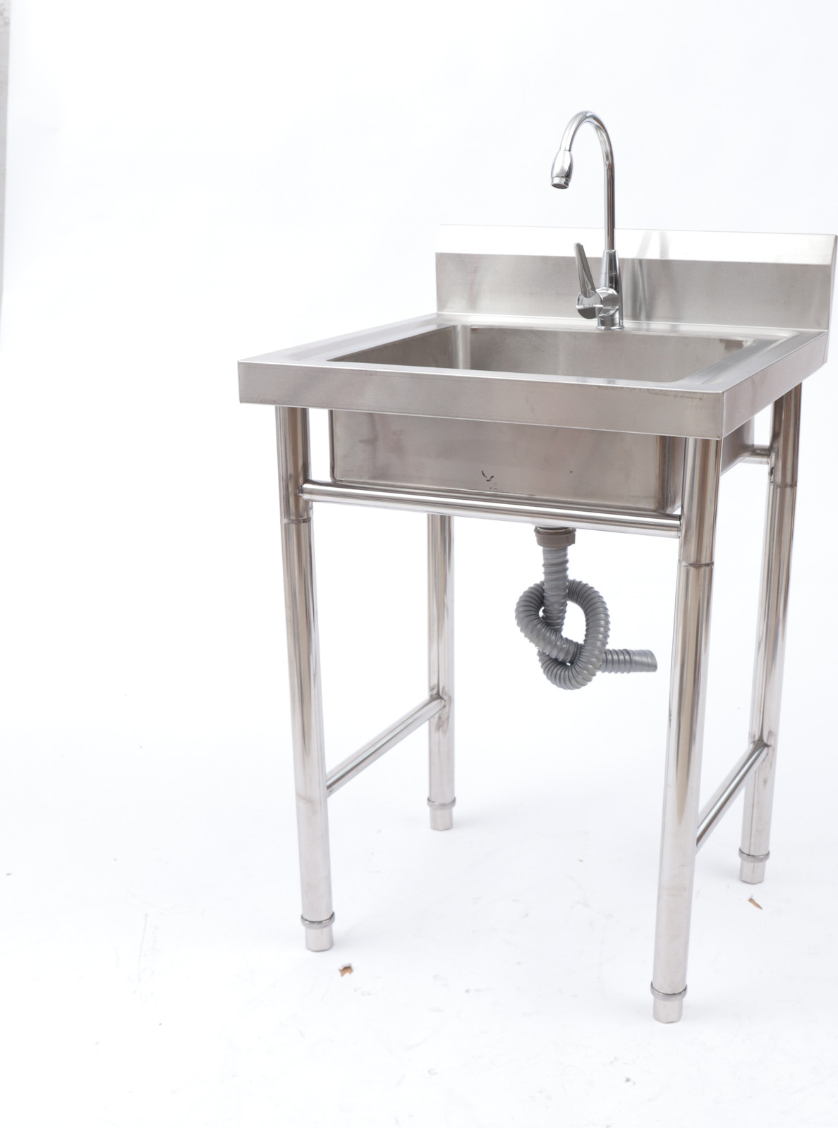 Enjoyshopping Roestvrijstalen spoelbak met organizer en rek, B/D/H: 93 x 61 x 60 cm