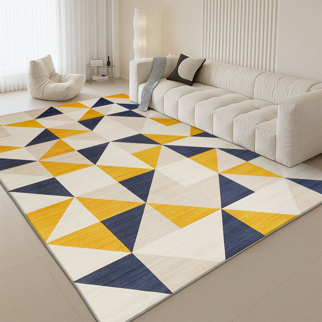 Aspire Homeware Geometric Area Rug Modern Scandinavian Indoor Carpet BRIO Rectangle 160 x 300 cm