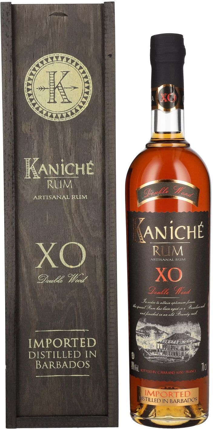 Rhum Kaniché Kaniché Rum XO Double Wood Artisanal Rum 40% Vol. 0,7l in Holzkiste